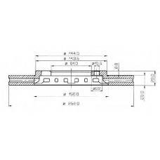 BSF3750 QUINTON HAZELL Тормозной диск