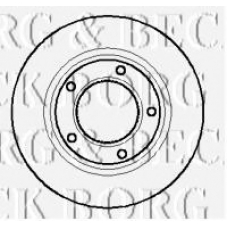 BBD4876 BORG & BECK Тормозной диск
