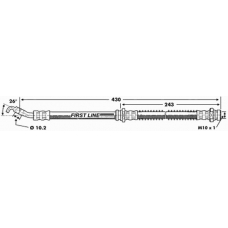 FBH6817 FIRST LINE Тормозной шланг