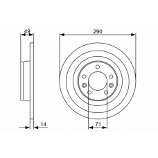 0 986 479 379 BOSCH Тормозной диск