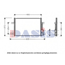 092029N AKS DASIS Конденсатор, кондиционер