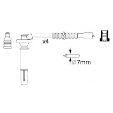 0 986 357 262 BOSCH Комплект проводов зажигания