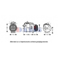 851811N AKS DASIS Компрессор, кондиционер