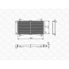 350213459000 MAGNETI MARELLI Радиатор, охлаждение двигателя