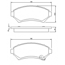 0 986 424 466 BOSCH Комплект тормозных колодок, дисковый тормоз