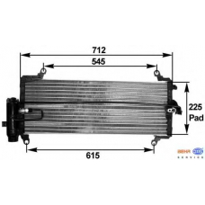 8FC 351 300-461 HELLA Конденсатор, кондиционер