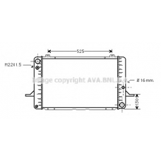 FDA2050 AVA Радиатор, охлаждение двигателя