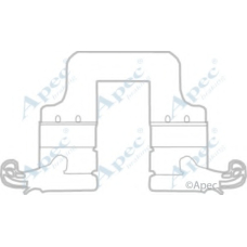 KIT1161 APEC Комплектующие, тормозные колодки