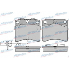 AC058984D AC Delco Комплект тормозных колодок, дисковый тормоз