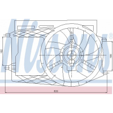 85122 NISSENS Вентилятор, охлаждение двигателя