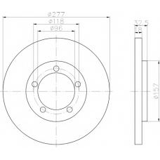 8DD 355 108-681 HELLA PAGID Тормозной диск