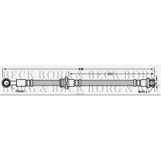 BBH7867 BORG & BECK Тормозной шланг