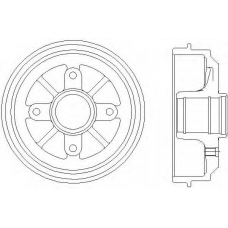 62900 PAGID Тормозной барабан