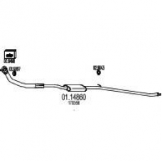 01.14860 MTS Труба выхлопного газа