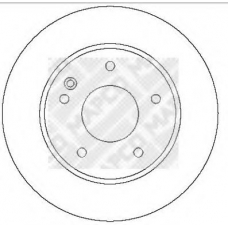 15808 MAPCO Тормозной диск