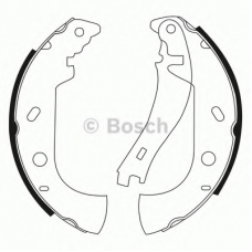 0 986 BB3 518 BOSCH Комплект тормозных колодок