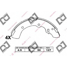 BS1003 DJ PARTS Комплект тормозных колодок