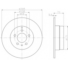 8DD 355 103-691 HELLA Тормозной диск