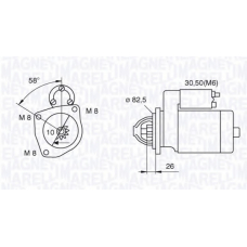 063521101250 MAGNETI MARELLI Стартер