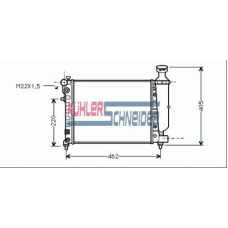 1507801 KUHLER SCHNEIDER Радиатор, охлаждение двигател