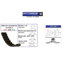 KH 212 HUTCHINSON Комплект ремня грм