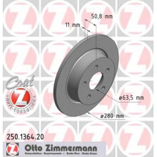 250.1364.20 ZIMMERMANN Тормозной диск