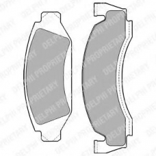 LP1169 DELPHI Комплект тормозных колодок, дисковый тормоз