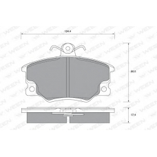 151-2439 WEEN Комплект тормозных колодок, дисковый тормоз