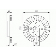 0 986 479 T71 BOSCH Тормозной диск