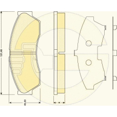6117969 GIRLING Комплект тормозных колодок, дисковый тормоз