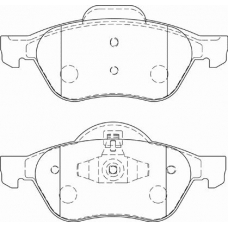 FD7229A NECTO Комплект тормозных колодок, дисковый тормоз