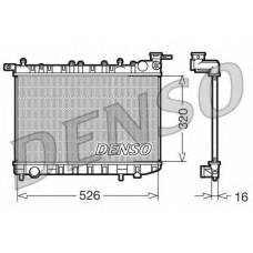 DRM46015 DENSO Радиатор, охлаждение двигателя