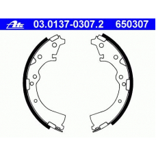 03.0137-0307.2 ATE Колодки торм.бараб. toyota crown, previa