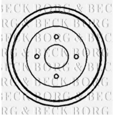 BBR7090 BORG & BECK Тормозной барабан