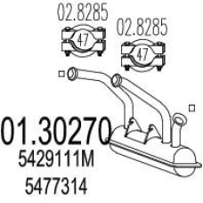 01.30270 MTS Предглушитель выхлопных газов