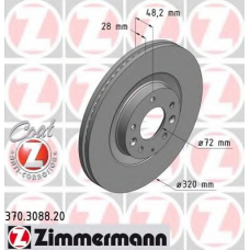 370.3088.20 ZIMMERMANN Тормозной диск