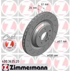 400.3635.20 ZIMMERMANN Тормозной диск