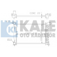 352900 KALE OTO RADYATOR Радиатор, охлаждение двигателя