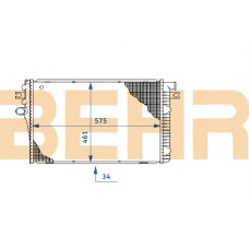 2108481 BEHR Radiator