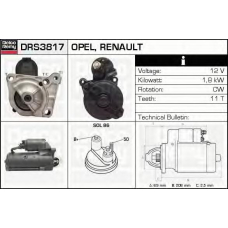 DRS3817 DELCO REMY Стартер