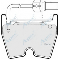 PAD1524 APEC Комплект тормозных колодок, дисковый тормоз