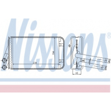 70229 NISSENS Теплообменник, отопление салона