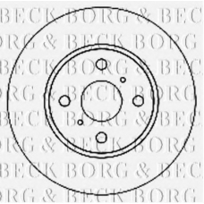 BBD4740 BORG & BECK Тормозной диск