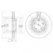 BG4134 DELPHI Тормозной диск