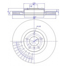 142.1324 CAR Тормозной диск