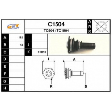 C1504 SNRA Приводной вал