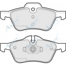 PAD1257 APEC Комплект тормозных колодок, дисковый тормоз
