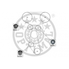 SK-1631 OPTIMAL Комплект ремня грм