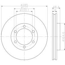 MDC2347 MINTEX Тормозной диск