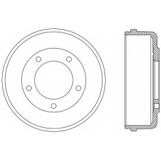 BAD9074.10 OPEN PARTS Тормозной барабан